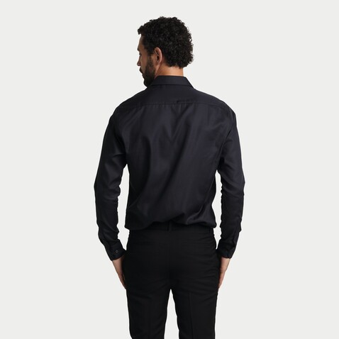 BLAISE MEN SHIRT - Deep Black bedrucken, Art.-Nr. N03182-DB-XXL