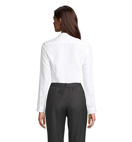 BLAISE WOMEN SHIRT - Optic White bedrucken, Art.-Nr. N03183-OQ-3XL BLAISE WOMEN SHIRT - Optic White bedrucken, Art.-Nr. N03183-OQ-3XL
