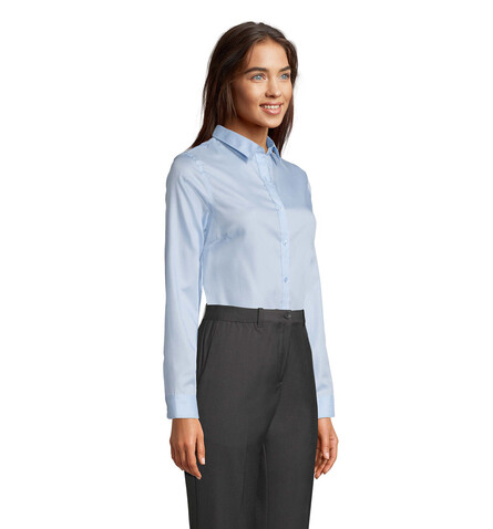 BLAISE WOMEN SHIRT - Soft Blue bedrucken, Art.-Nr. N03183-EU-XXL BLAISE WOMEN SHIRT - Soft Blue bedrucken, Art.-Nr. N03183-EU-XXL