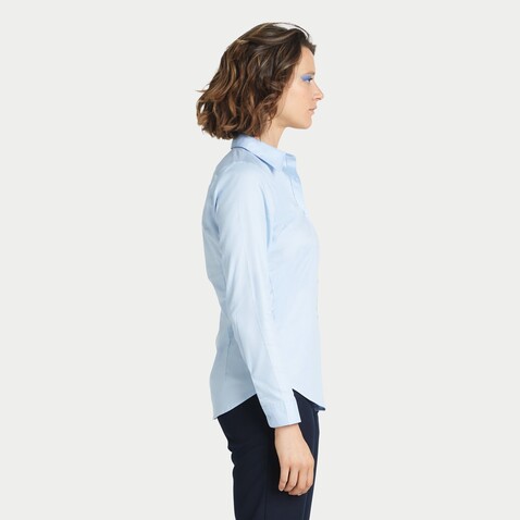 BLAISE WOMEN SHIRT - Soft Blue bedrucken, Art.-Nr. N03183-EU-XXL BLAISE WOMEN SHIRT - Soft Blue bedrucken, Art.-Nr. N03183-EU-XXL