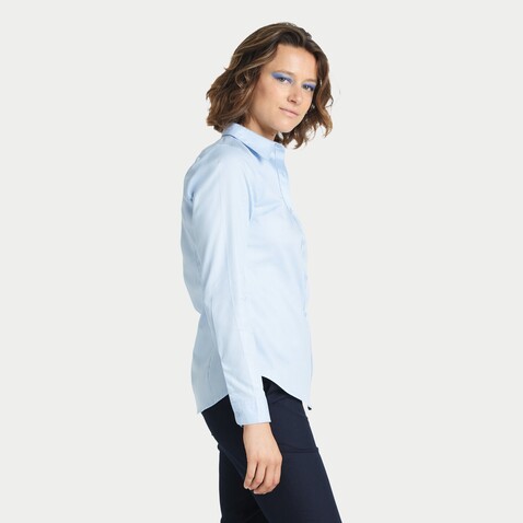 BLAISE WOMEN SHIRT - Soft Blue bedrucken, Art.-Nr. N03183-EU-XXL BLAISE WOMEN SHIRT - Soft Blue bedrucken, Art.-Nr. N03183-EU-XXL