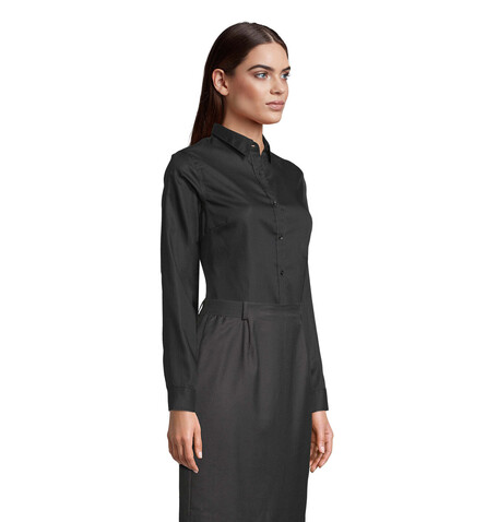 BLAISE WOMEN SHIRT - Deep Black bedrucken, Art.-Nr. N03183-DB-M BLAISE WOMEN SHIRT - Deep Black bedrucken, Art.-Nr. N03183-DB-M