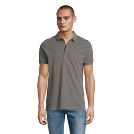 OWEN MEN POLO 215 - Soft Gray bedrucken, Art.-Nr. N03188-EY-4XL