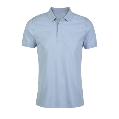 OWEN MEN POLO 215 - Soft Blue bedrucken, Art.-Nr. N03188-EU-S