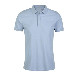 OWEN MEN POLO 215 - Soft Blue bedrucken, Art.-Nr. N03188-EU-3XL