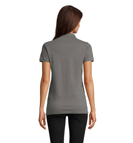 OWEN WOMEN POLO 215 - Soft Gray bedrucken, Art.-Nr. N03189-EY-3XL