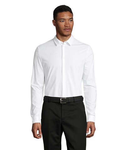 BALTHAZAR MEN SHIRT - Optic White bedrucken, Art.-Nr. N03198-OQ-S BALTHAZAR MEN SHIRT - Optic White bedrucken, Art.-Nr. N03198-OQ-S