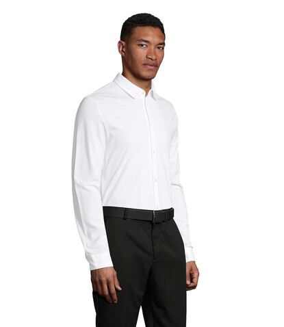 BALTHAZAR MEN SHIRT - Optic White bedrucken, Art.-Nr. N03198-OQ-S BALTHAZAR MEN SHIRT - Optic White bedrucken, Art.-Nr. N03198-OQ-S