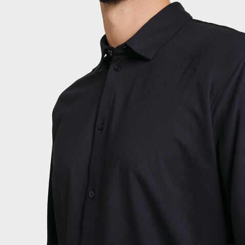 BALTHAZAR MEN SHIRT - Deep Black bedrucken, Art.-Nr. N03198-DB-M