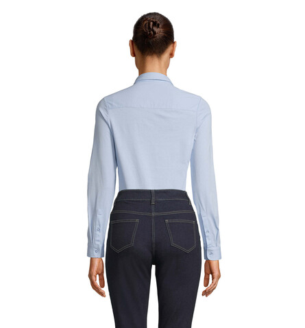 BALTHAZAR WOMEN SHIRT - Soft Blue bedrucken, Art.-Nr. N03199-EU-XL