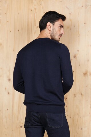 SULLIVAN MEN V-NECK SWEATER - Night bedrucken, Art.-Nr. N03987-NH-L SULLIVAN MEN V-NECK SWEATER - Night bedrucken, Art.-Nr. N03987-NH-L