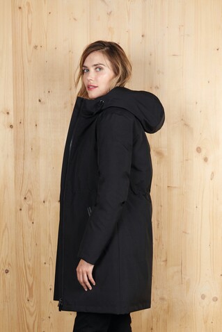 ALFI WOMEN WARM JACKET - Deep Black bedrucken, Art.-Nr. N04005-DB-S