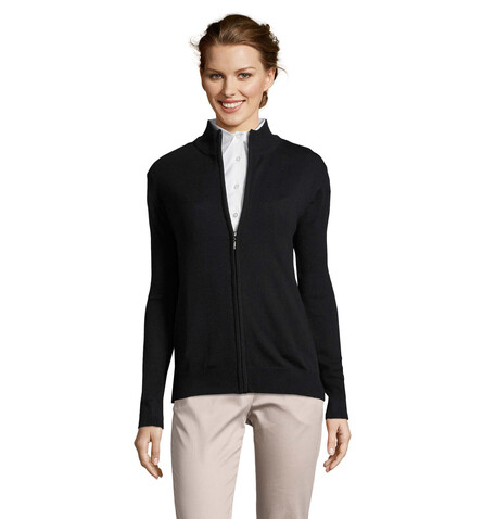 GORDON WOMEN ZIP CARDIGAN - Navy bedrucken, Art.-Nr. S00550-NY-L GORDON WOMEN ZIP CARDIGAN - Navy bedrucken, Art.-Nr. S00550-NY-L