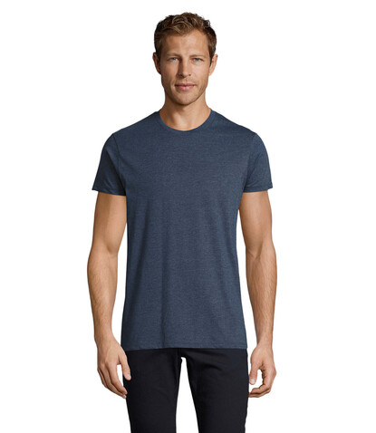 REGENT FIT HERREN 150g - Heather Denim bedrucken, Art.-Nr. S00553-HD-S REGENT FIT HERREN 150g - Heather Denim bedrucken, Art.-Nr. S00553-HD-S