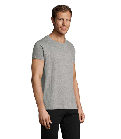 REGENT FIT HERREN 150g - Graue Melange bedrucken, Art.-Nr. S00553-GM-XXL