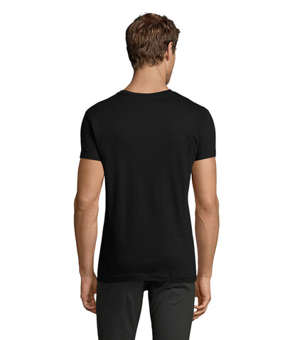REGENT FIT HERREN 150g - Deep Black bedrucken, Art.-Nr. S00553-DB-XL