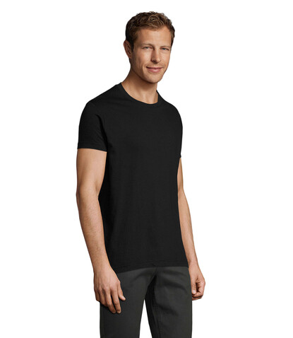 REGENT FIT HERREN 150g - Deep Black bedrucken, Art.-Nr. S00553-DB-XL