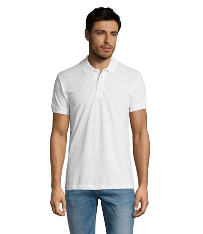 PRIME HERREN POLO 200g - White bedrucken, Art.-Nr. S00571-WH-XXL PRIME HERREN POLO 200g - White bedrucken, Art.-Nr. S00571-WH-XXL