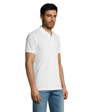 PRIME HERREN POLO 200g - White bedrucken, Art.-Nr. S00571-WH-XXL PRIME HERREN POLO 200g - White bedrucken, Art.-Nr. S00571-WH-XXL