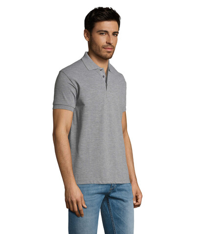 PRIME HERREN POLO 200g - Grau-Melange 2 bedrucken, Art.-Nr. S00571-GY-5XL PRIME HERREN POLO 200g - Grau-Melange 2 bedrucken, Art.-Nr. S00571-GY-5XL