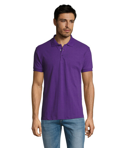 PRIME HERREN POLO 200g - Dark Purple bedrucken, Art.-Nr. S00571-DA-XXL
