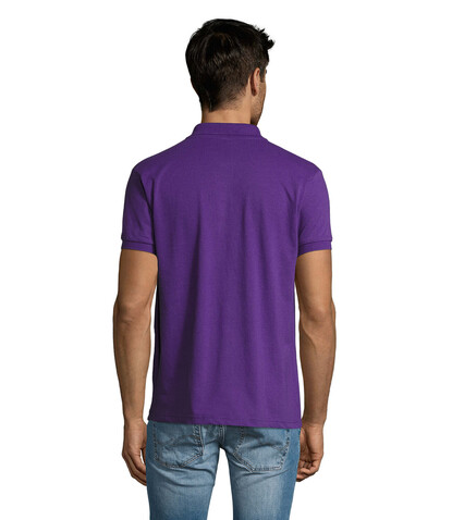 PRIME HERREN POLO 200g - Dark Purple bedrucken, Art.-Nr. S00571-DA-XXL