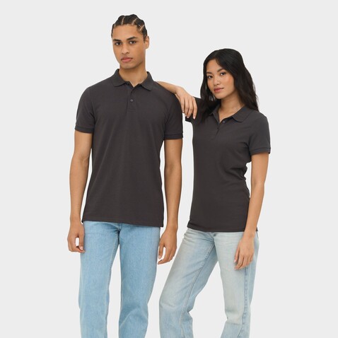 PRIME HERREN POLO 200g - Dunkelgrau bedrucken, Art.-Nr. S00571-DG-5XL