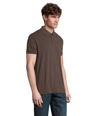PRIME HERREN POLO 200g - Chocolate bedrucken, Art.-Nr. S00571-CH-L