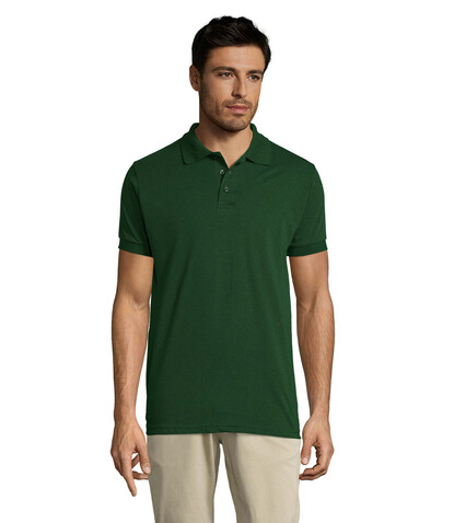 PRIME HERREN POLO 200g - Bottle Green bedrucken, Art.-Nr. S00571-BO-3XL