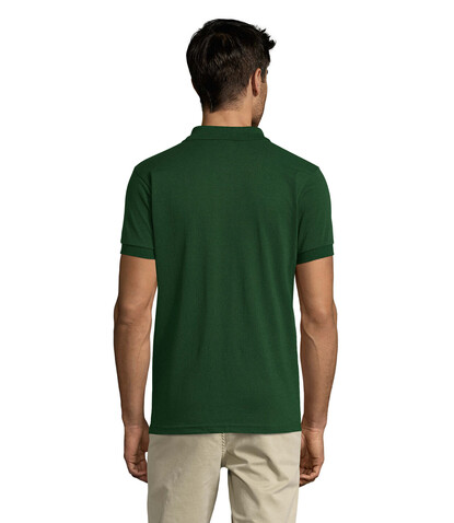 PRIME HERREN POLO 200g - Bottle Green bedrucken, Art.-Nr. S00571-BO-3XL