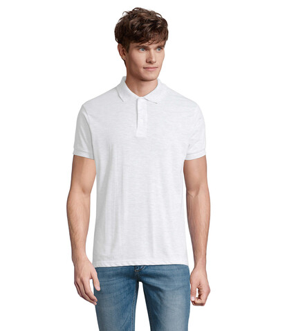 PRIME HERREN POLO 200g - Ash bedrucken, Art.-Nr. S00571-AS-M PRIME HERREN POLO 200g - Ash bedrucken, Art.-Nr. S00571-AS-M