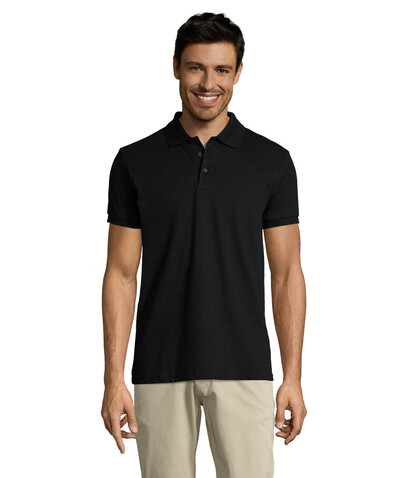 PRIME HERREN POLO 200g - Schwarz bedrucken, Art.-Nr. S00571-BK-XXL PRIME HERREN POLO 200g - Schwarz bedrucken, Art.-Nr. S00571-BK-XXL