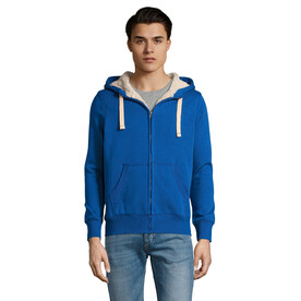 SHERPA UNISEX ZIPPED JACKET - Royal Blue bedrucken, Art.-Nr. S00584-RB-XXS