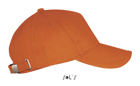 LONG BEACH FIVE PANEL CAP - Orange bedrucken, Art.-Nr. S00594-OR-M LONG BEACH FIVE PANEL CAP - Orange bedrucken, Art.-Nr. S00594-OR-M