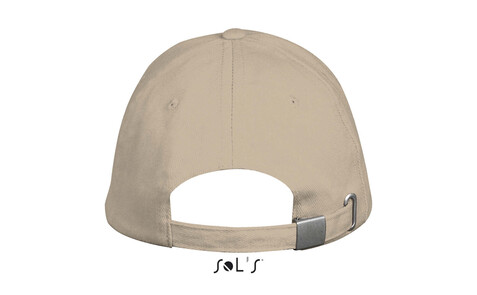 LONG BEACH FIVE PANEL CAP - Beige bedrucken, Art.-Nr. S00594-BE-M LONG BEACH FIVE PANEL CAP - Beige bedrucken, Art.-Nr. S00594-BE-M