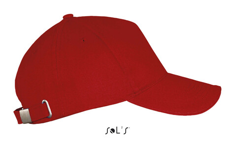 LONG BEACH FIVE PANEL CAP - Red bedrucken, Art.-Nr. S00594-RD-M LONG BEACH FIVE PANEL CAP - Red bedrucken, Art.-Nr. S00594-RD-M