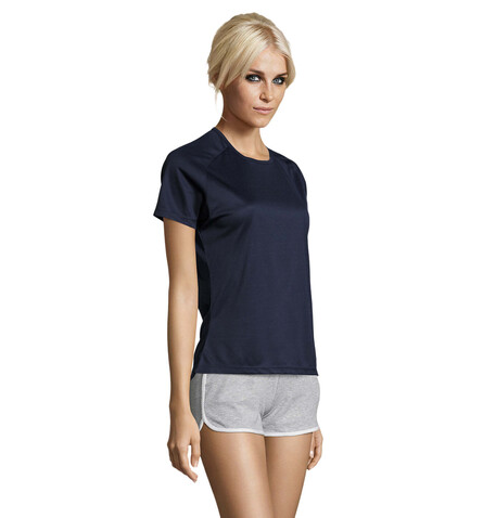SPORTY DAMENT-SHIRT 140g - French Navy bedrucken, Art.-Nr. S01159-FN-M SPORTY DAMENT-SHIRT 140g - French Navy bedrucken, Art.-Nr. S01159-FN-M