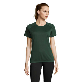 SPORTY DAMENT-SHIRT  140g - Forest Green bedrucken, Art.-Nr. S01159-FG-XXL
