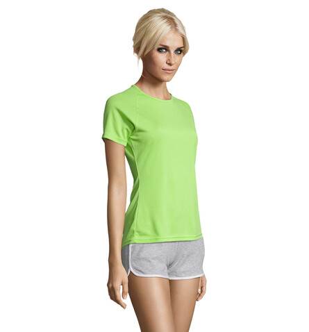 SPORTY DAMENT-SHIRT 140g - Apple Green bedrucken, Art.-Nr. S01159-AG-M SPORTY DAMENT-SHIRT 140g - Apple Green bedrucken, Art.-Nr. S01159-AG-M