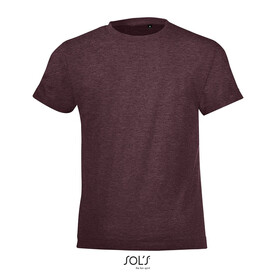 REGENT FIT KINDER 150g - Heather Oxblood bedrucken, Art.-Nr. S01183-HX-4XL