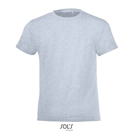 REGENT FIT KINDER 150g - Heather Sky bedrucken, Art.-Nr. S01183-HS-XXL