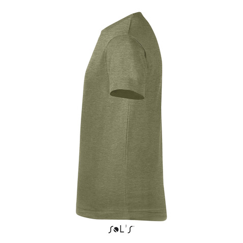 REGENT FIT KINDER 150g - Heather Khaki bedrucken, Art.-Nr. S01183-HK-XL