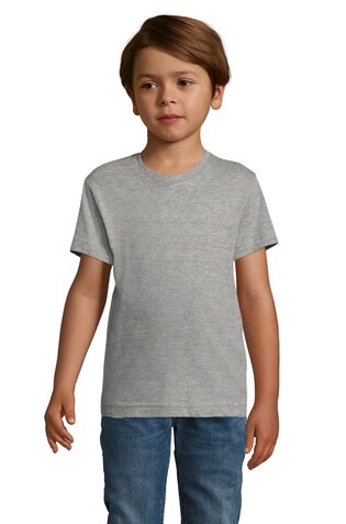 REGENT FIT KINDER 150g - Graue Melange bedrucken, Art.-Nr. S01183-GM-3XL