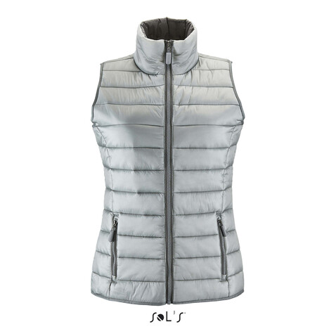 WAVE DAMEN BODYWARMER 180g - Metal Grey bedrucken, Art.-Nr. S01437-MG-XXL WAVE DAMEN BODYWARMER 180g - Metal Grey bedrucken, Art.-Nr. S01437-MG-XXL
