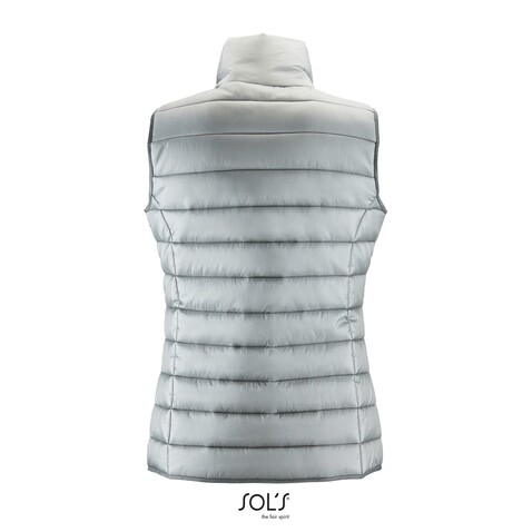 WAVE DAMEN BODYWARMER 180g - Metal Grey bedrucken, Art.-Nr. S01437-MG-XXL WAVE DAMEN BODYWARMER 180g - Metal Grey bedrucken, Art.-Nr. S01437-MG-XXL