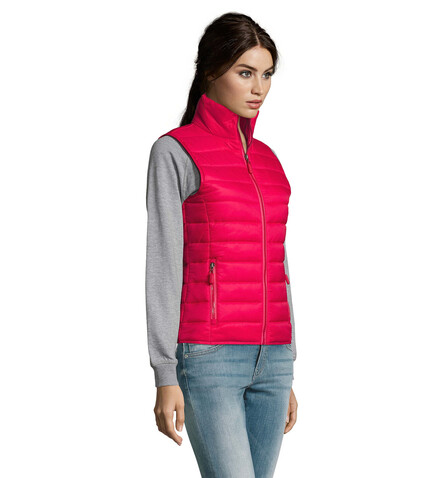 WAVE DAMEN BODYWARMER 180g - Dark Pink bedrucken, Art.-Nr. S01437-DP-M WAVE DAMEN BODYWARMER 180g - Dark Pink bedrucken, Art.-Nr. S01437-DP-M