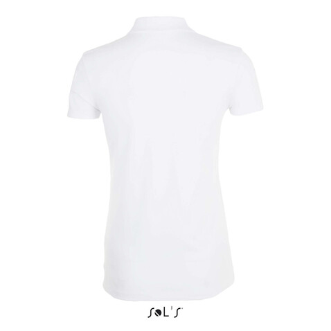 PHOENIX WOMEN ELASTANE POLO - White bedrucken, Art.-Nr. S01709-WH-M