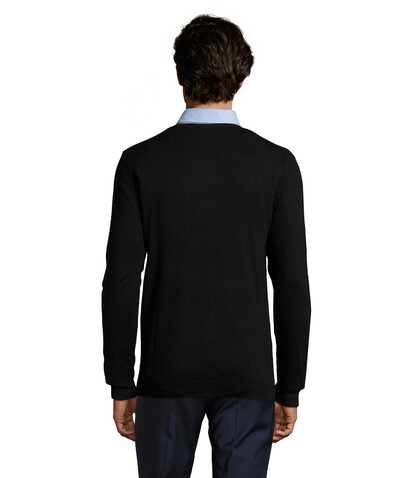 GLORY MEN V-NECK SWEATER - Schwarz bedrucken, Art.-Nr. S01710-BK-M GLORY MEN V-NECK SWEATER - Schwarz bedrucken, Art.-Nr. S01710-BK-M