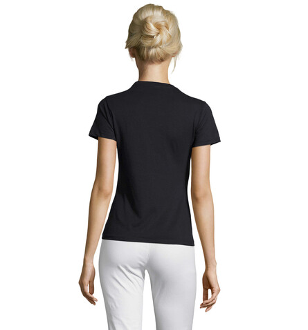 REGENT DAMENT-SHIRT 150g - Navy bedrucken, Art.-Nr. S01825-NY-XL