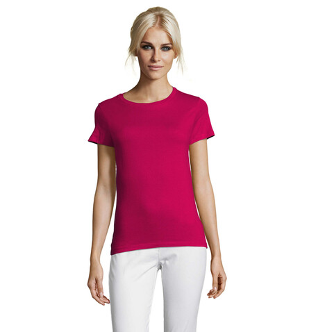 REGENT DAMENT-SHIRT 150g - Fuchsia bedrucken, Art.-Nr. S01825-FU-XL REGENT DAMENT-SHIRT 150g - Fuchsia bedrucken, Art.-Nr. S01825-FU-XL